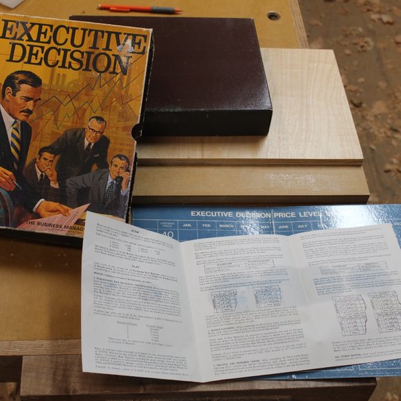Vintage 1971 3M Executive Decision Bookshelf Board Game COMPLETE unused - Picture 12 of 14